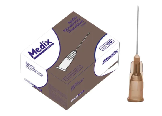 AGULHA 13 X 0,45 (26G X 1/2) C/100 MEDIX